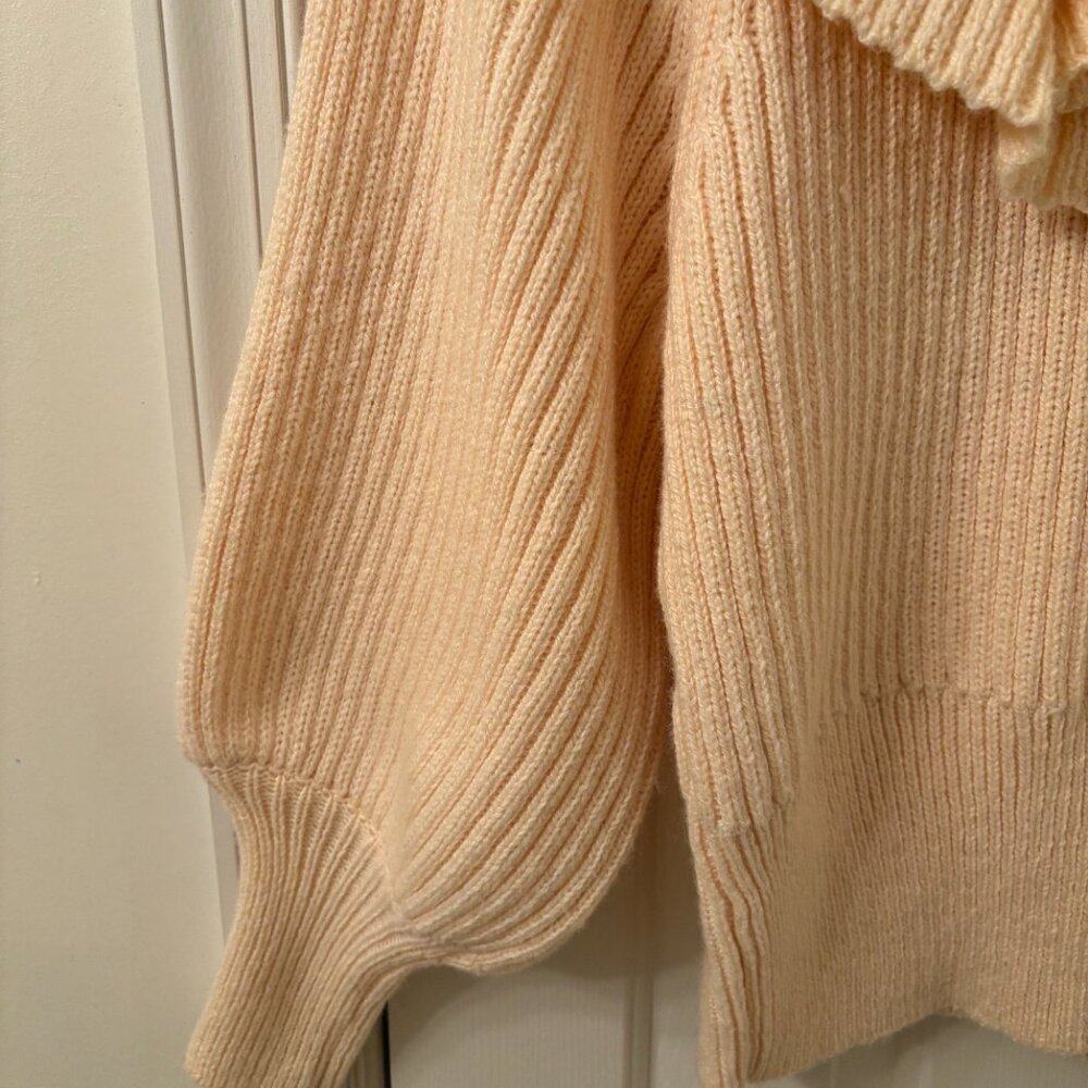 Cozy Ruffle Boho Sweater (NWT) - Picture 4 of 6